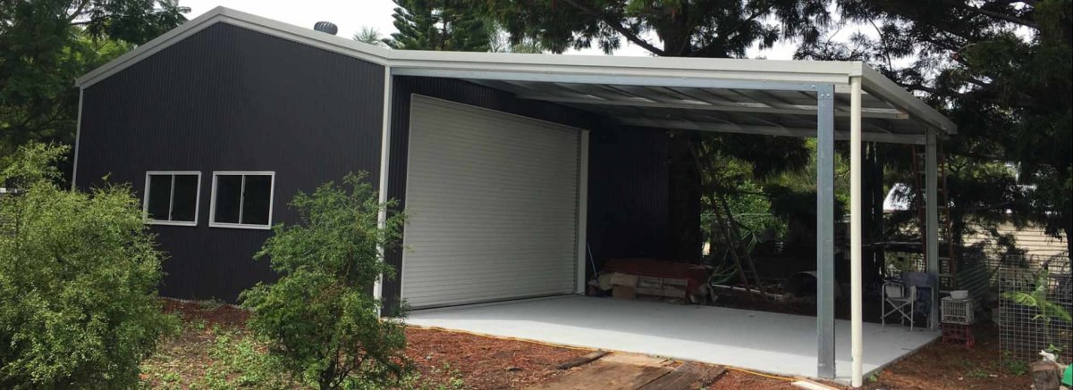 Double Carport built by Boonah Sheds, South East Queensland