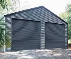 Double garage shed built by Boonah Sheds, South East Queensland