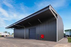 Large-span industrial steel workshop shed, South East Queensland