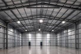 Large-span industrial steel workshop shed, South East Queensland